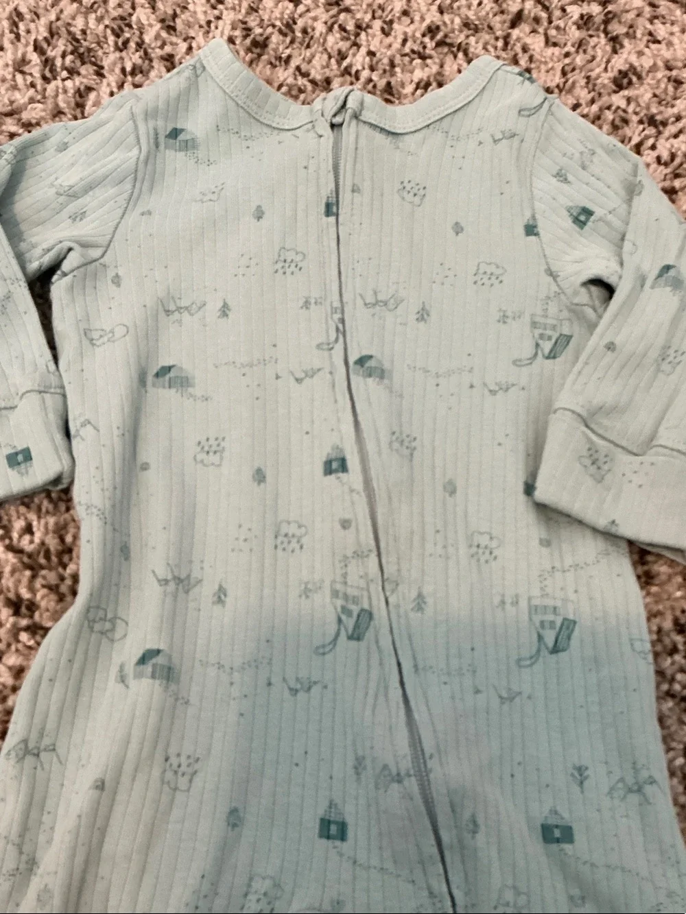 Bundle of 6-9 mo baby boy outfits, sleepers